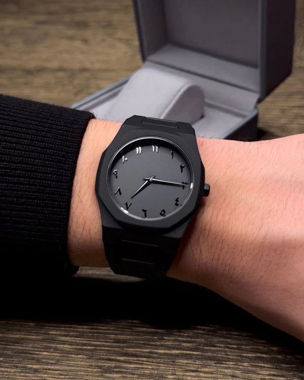 Stainless Steel Arabic Numeral Watch
