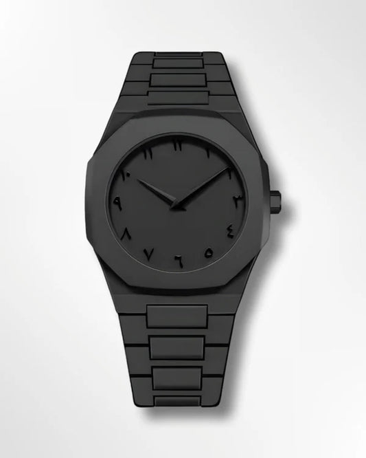 Stainless Steel Arabic Numeral Watch